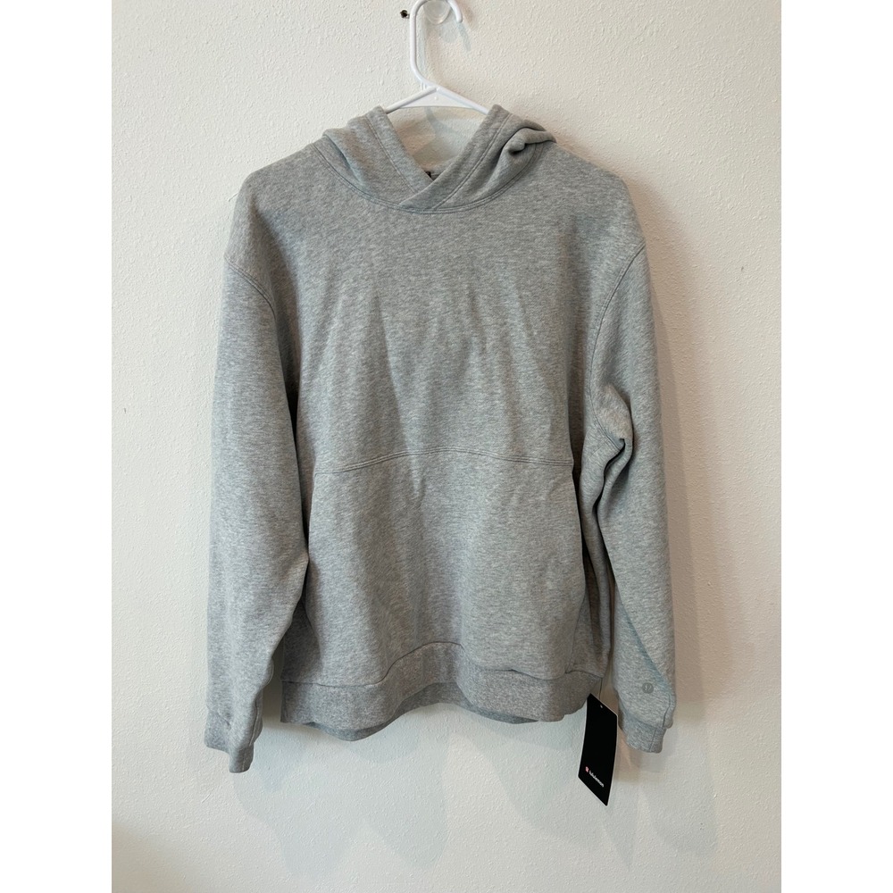Lululemon Steady State Hoodie Heathered Grey Oversized Fleece Sweatshirt Med NWT